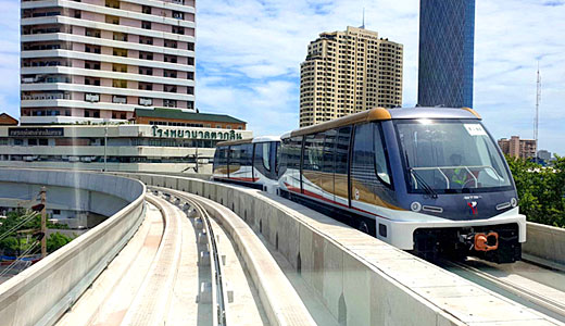バンコク新交通システム「ゴールドライン」の車両